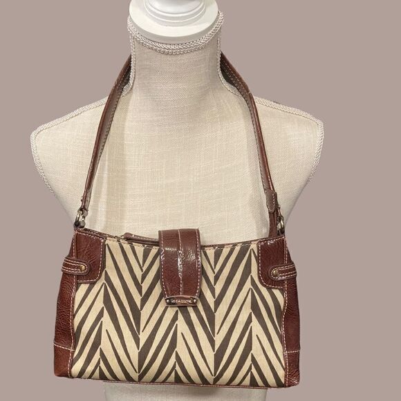 Liz Claiborne Brown and Tan Shoulder Bag - Picture 2 of 16